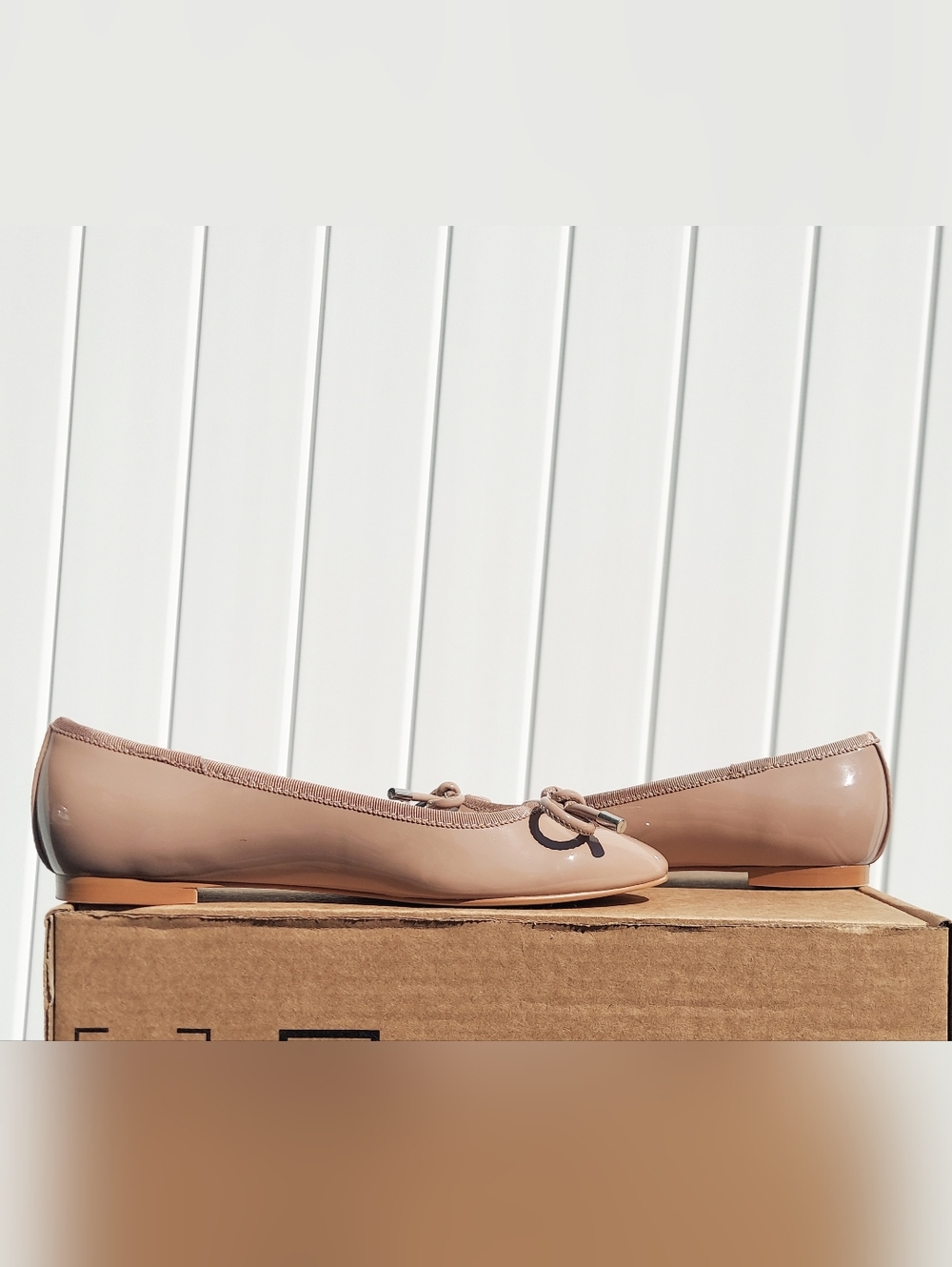 Bandolino Payly Nude Patent Ballet Flats Women's Size 6.5 NWT Office Cottagecore - Picture 5 of 11